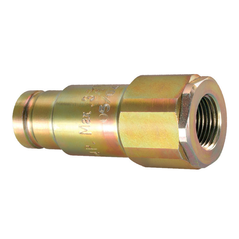 پیوندهای سریع هیدرولیک فولادی زینک پوشانده سری ISO ISO 16028-Cb-Sp-6fn-Qa